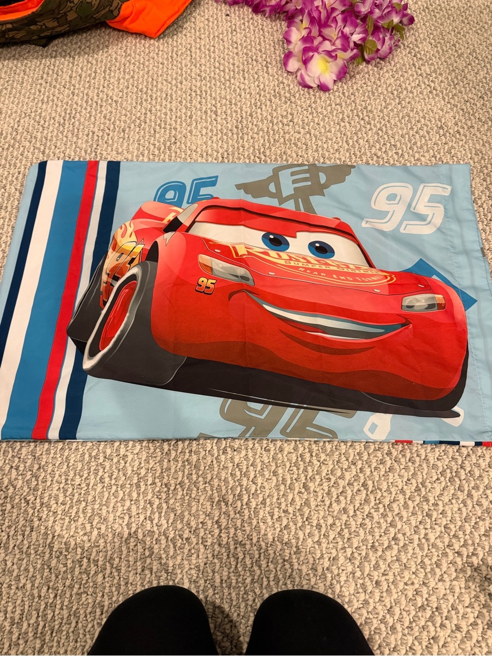 Cars Lightning McQueen Red Kids Pillowcase